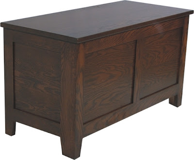 Shaker Chest, Oak Hardwood, Blackened Finish