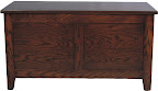 Shaker Cedar Chest, Oak Hardwood, Blackened Finish