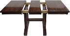 42 x 42 Trestle Dining Table, Walnut Hardwood, Natural Finish