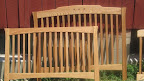 Cyprus Baby Crib, Oak Hardwood, Oil & Wax Finish