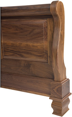 Classic Calais Bed, Walnut Hardwood, Oil & Wax Finish