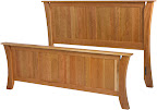 Kyoto Bed, Cherry Hardwood, Oil & Wax Finish