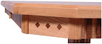 Mixed Wood Dining Table Detail