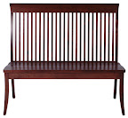 Lancaster Bench, Walnut Hardwood, Winter Finish