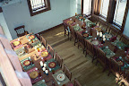Mission Dining Room Table & Chairs, Oak Hardwood, Lexington Finish