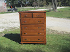 Lotus Dresser, Quarter Sawn Oak Hardwood, Rustic Finish