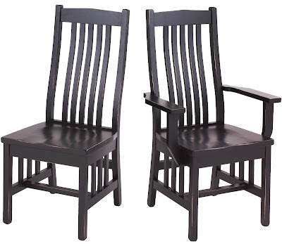 raised mission dining chair