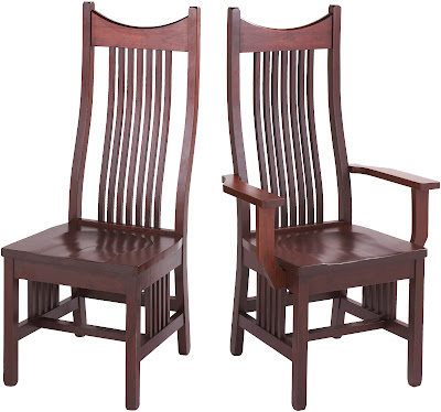 Western Dining Chair in Antique Cherry