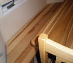 60 x 36 Riverside Kitchen Table and Matching Benches, Runic Dining Chairs, Hickory Hardwood, Natural Finish