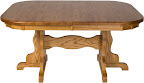 60 x 42 Colonial Mission Dining Table, Oak Hardwood, Medium Finish