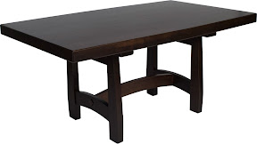 66 x 40 Montreal Dining Table, Timber Edge, Oak Hardwood, Custom Finish