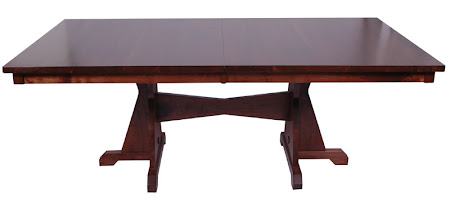 70" x 46" Huntington Dining Table, Walnut Hardwood, Winter Finish