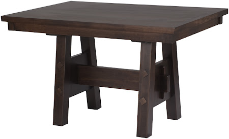50" x 34" Geneva Table in Onyx Maple