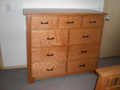 Teton Dresser in  Oil & Wax Cherry, Solid Hardwood Rear Panel Shown