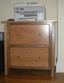 Syracuse File Cabinet in Natural Cherry and Walnut
