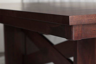 80 x 42 Santego Dining Table in Smoky Walnut