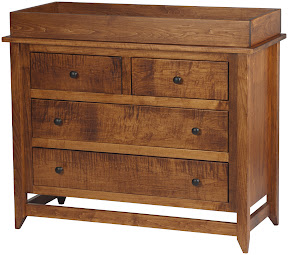 Zen changing table, oil & wax oak