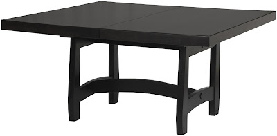 60" x 60" Montreal Table, Custom Timber Edge, Blackwash Oak