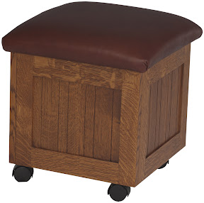 Compact Table and Seating in Rustic Quarter Sawn Oak