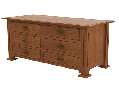 Sacramento Dresser in Simulated Autumn Oak