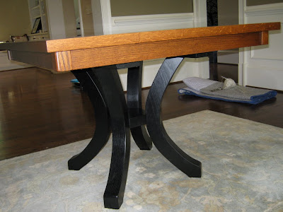 42 x 42 Montrose Dining Table, Midnight Oak Base and Autumn Oak Tabletop