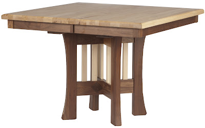42 x 42 Craftsman Kitchen Table in Hard Maple and Walnut