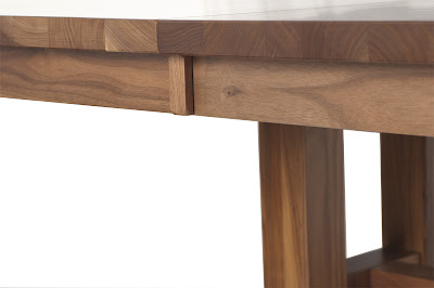 120 x 46 Trestle Table in Natural Walnut