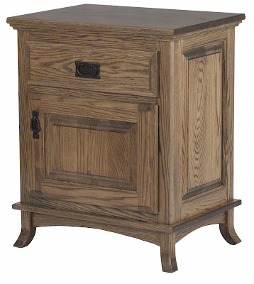 Glasgow Nightstand in Burnt Oak
