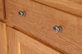 68 x 36 Mission Buffet in Oil & Wax Cherry, Custom Hardware