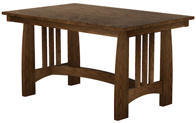 Sonora Dining Table in Simulated Rustic Oak