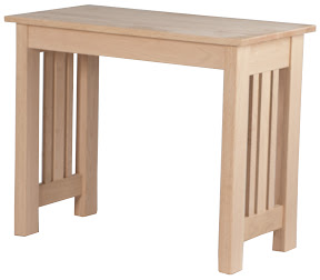 Syracuse Writing Desk in Unfinished Oak