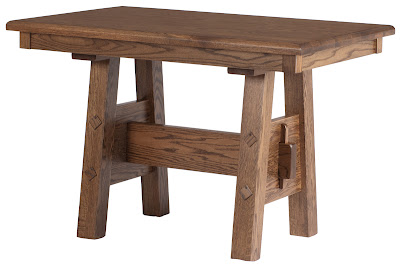 45 x 30 Geneva Dining Table in Burnt Oak