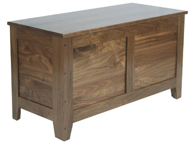 Shaker Chest, Walnut Hardwood, Natural Finish