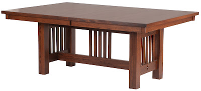 70 x 48 Mission Table in Mahogany Oak