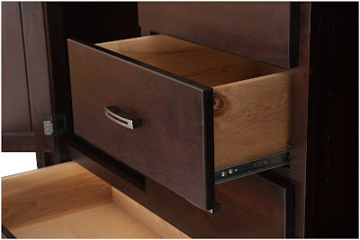 50" x 50" Dakota Dresser in Mocha Walnut, Custom Hardware