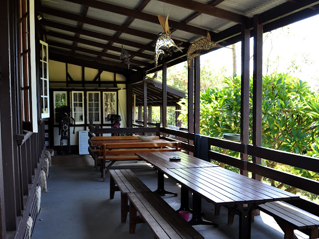 The hostel has a wrap-around porch with a spectacular view. Photo by Bobbi Lee Hitchon