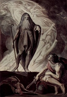 Tiresias y Odiseo en el Hades