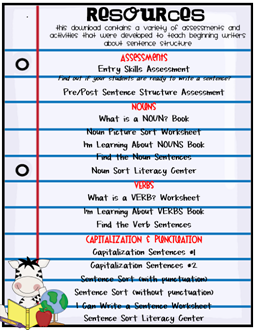 sentence structure unit 2