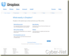 DropBox on Cyber-Net