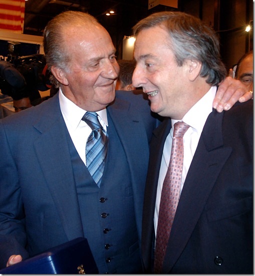 Dos comunistas-Rey de España y Nestor Kirchner