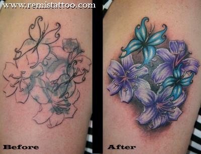 cover ups and a re-work.