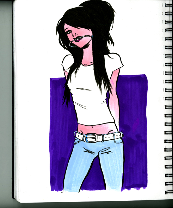 Emo Girl in Neckgear
