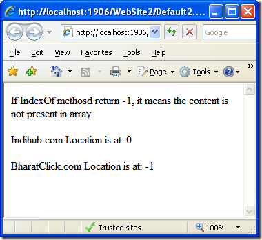 How to Find Position of a Element in a Array