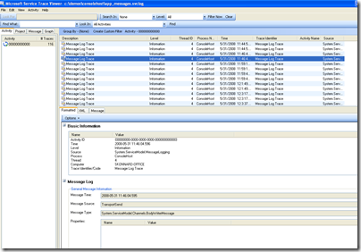 How to use Service Trace Viewer to check Service Details in WCF &ndash; VS 2008 