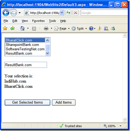How to work With ListBox in C# | Add Items | Get Selected Items