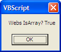 How to Check a Variable is Array in QTP