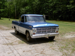 Harold Henderson's 1968 Ford F100 Ranger, 360 cu. original engine, 126,000 miles.
Power steering recently installed