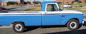 Ray Jones 1966 F-100 started life as aRed F-250 and underwent a major resurection before becoming what you see today. Carolina Classics wants to thank Ray for putting up with us throughout the portion of the rebuilding process that we did.
