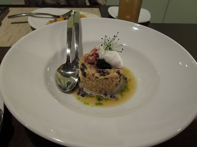 Fig and Parma ham risotto