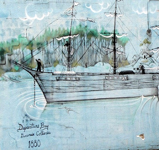 Departure Bay Dunsmuir mural